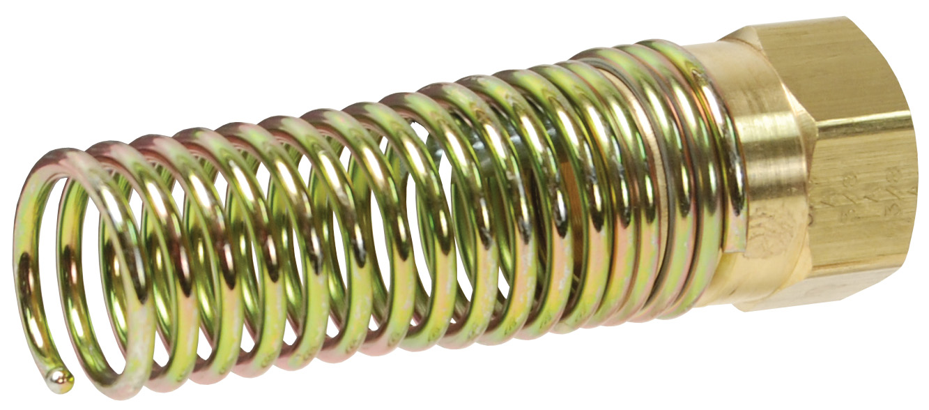 AIR BRAKE RUBBER HOSE NUT AND ATTACHED SPRING